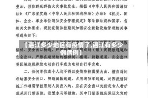 【湛江多少地区有疫情了,湛江有多少例病例】