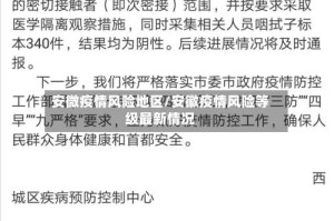 安微疫情风险地区/安徽疫情风险等级最新情况