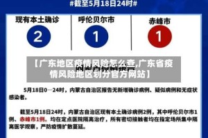【广东地区疫情风险怎么查,广东省疫情风险地区划分官方网站】
