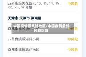 中国疫情最风险地区/中国疫情最新风险区域