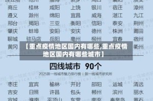 【重点疫情地区国内有哪些,重点疫情地区国内有哪些城市】