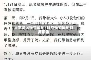 日本地区疫情最新/日本疫情最新数据报告