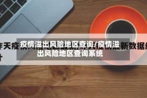 疫情溢出风险地区查询/疫情溢出风险地区查询系统