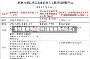各地区疫情的图片(各地疫情情况图)