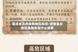 重点关注的疫情地区旅居/疫情重点地区旅居史是什么意思