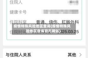 疫情特殊风险地区查询(疫情特殊风险地区查询官方网站)
