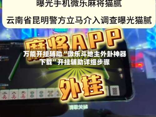 万能开挂辅助“微乐斗地主外卦神器下载”开挂辅助详细步骤-第2张图片