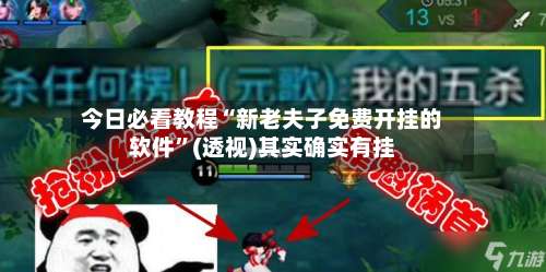 今日必看教程“新老夫子免费开挂的软件”(透视)其实确实有挂-第1张图片