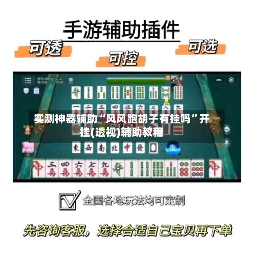 实测神器辅助“风风跑胡子有挂吗”开挂(透视)辅助教程-第1张图片