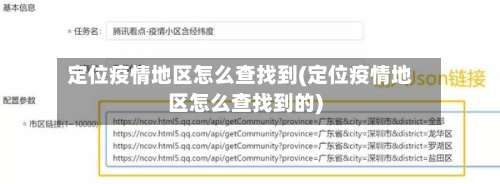 定位疫情地区怎么查找到(定位疫情地区怎么查找到的)-第3张图片