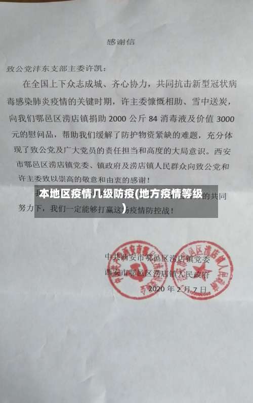 本地区疫情几级防疫(地方疫情等级)-第1张图片